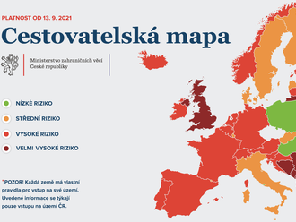 Cestování a pravidla návratu do ČR od 11. září a 13. září 2021