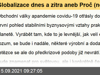 Globalizace dnes a zítra aneb Proč  rozhodnou tržní principy