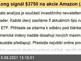 Long signál $3750 na akcie Amazon  