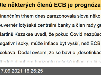 Dle některých členů ECB je prognóza inflace nízká  