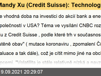 Mandy Xu  : Technologický sektor bude zaostávat za cyklickými tituly, omezování odkupů Fedu by nemělo býky dlouhodobě znervózňovat