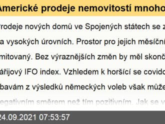 Americké prodeje nemovitostí mnoho prostoru pro růst nemají  