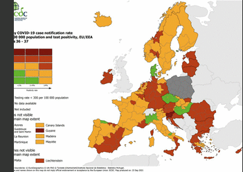 Seznam zemí nebo jejich částí s nízkým, středním a vysokým rizikem nákazy onemocnění covid-19 s účinností od 27. 9. 2021 - Sdělení Ministerstva zdravotnictví MZDR 20599/2020-119/MIN/KAN MZDRX01HN296