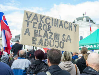 Polícia vytlačila dav z Hodžovho námestia, organizátorku protestov zatkli