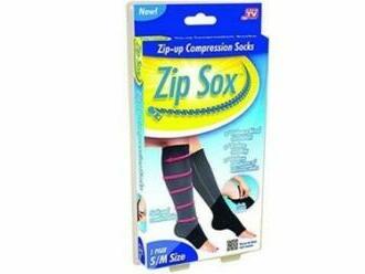 Kompresné pančuchy Zip Sox čiernej farbe - zrýchľujú krvný obeh.