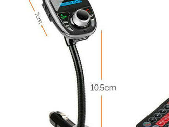 Bluetooth FM Transmitter s funkciou hands-free a diaľkovým ovládaním