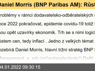 Daniel Morris  : Růst cen je cestou k nalezení rovnováhy nabídky a poptávky