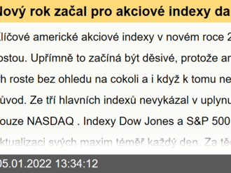 Nový rok začal pro akciové indexy dalším růstem. Anthony Fauci varuje před nárůstem počtu hospitalizací ve Spojených státech