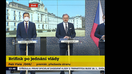 Výsledky jednání vlády 5. ledna 2022