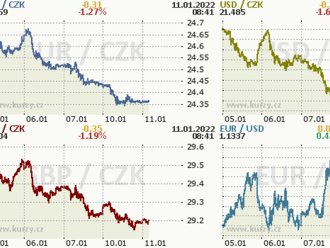 Koruna pokračuje v postupných ziscích