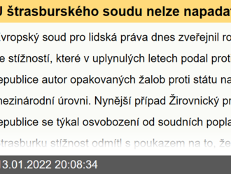 U štrasburského soudu nelze napadat zákon, který se na stěžovatele nepoužil