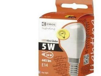 LED žiarovka Emos mini globe 5W E14