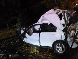 V Nové Pace havaroval řidič s osobním vozidlem, narazil do stromu. Po transportu do nemocnice zemřel