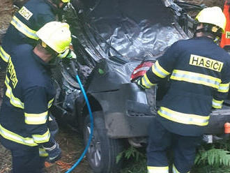 Dvě jednotky zasahovaly u nárazu osobního vozidla do stromu mezi obcí Bory a Rousměrovem na Žďársku…