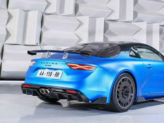 Alpine A110 R se představuje. Šetří hmotnost, má karbonová kola a vylepšil aerodynamiku