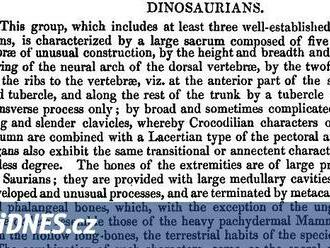 Jak přišli dinosauři ke svému pojmenování a proč to trvalo tak dlouho