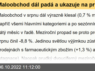 Maloobchod dál padá a ukazuje na prudší propad hospodářství - Jan Bureš