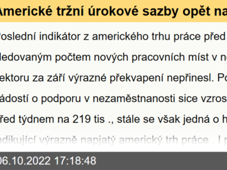 Americké tržní úrokové sazby opět na vzestupu  