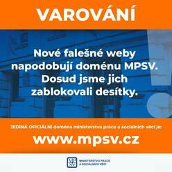 Nové falešné weby napodobují doménu MPSV. Dosud jsme jich zablokovali desítky - VAROVÁNÍ