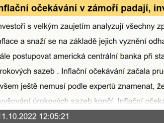 Inflační očekávání v zámoří padají, investoři by ale měli s optimismem brzdit