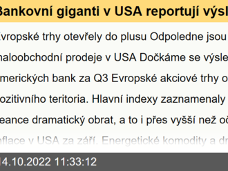 Bankovní giganti v USA reportují výsledky v čele s JP Morgan či Citigroup - Ekonomický kalendář