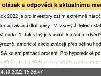 7 otázek a odpovědí k aktuálnímu medvědímu trendu v Americe