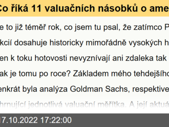 Co říká 11 valuačních násobků o amerických akciích?