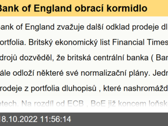 Bank of England obrací kormidlo