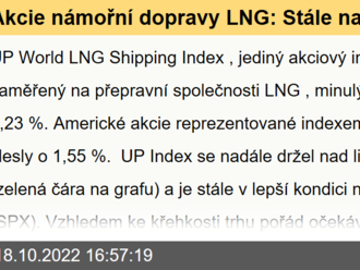 Akcie námořní dopravy LNG: Stále nad supportem