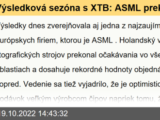 Výsledková sezóna s XTB: ASML prekonáva všetky očakávania, nestíha pokrývať dopyt   - VIDEO