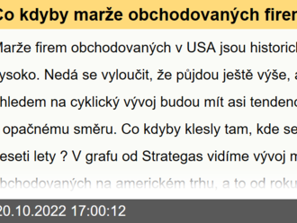 Co kdyby marže obchodovaných firem byly stejné jako před deseti lety?