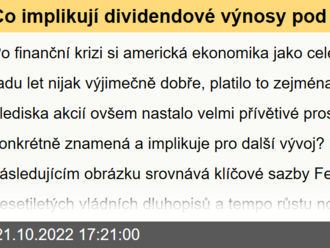 Co implikují dividendové výnosy pod 2 procenta?