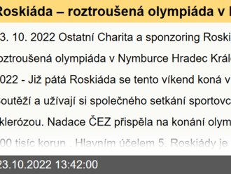 Roskiáda – roztroušená olympiáda v Nymburce