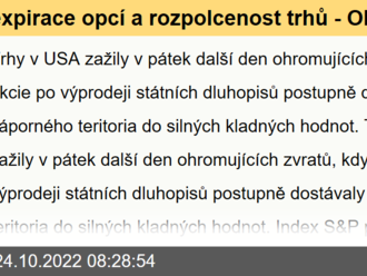 expirace opcí a rozpolcenost trhů - Obchodování v USA