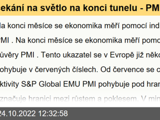 čekání na světlo na konci tunelu - PMI