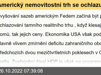 Americký nemovitostní trh se ochlazuje  