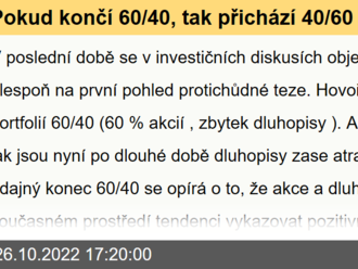 Pokud končí 60/40, tak přichází 40/60