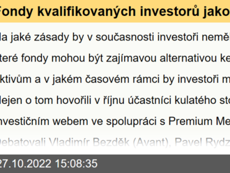 Fondy kvalifikovaných investorů jako bezpečný přístav v době nejistoty a vysoké volatility na trzích