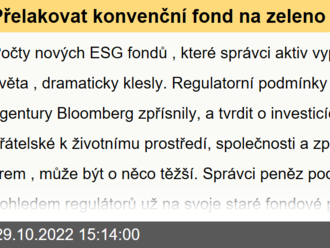 Přelakovat konvenční fond na zeleno přestává být populární. Greenwashing dělá regulátorům stále větší starosti