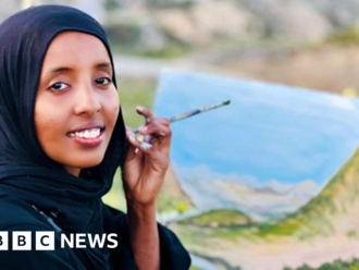 The sand doodler who conquered her Somali Islamic critics