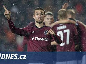 Sparta - Slovácko 4:0, dva góly v každé půli, domácí potvrdili triumf z Plzně