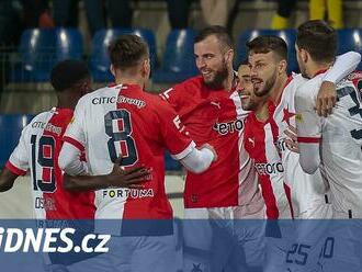 Zlín - Slavia 0:4, bleskové góly a pak pohoda. Hosté stáhli náskok lídra