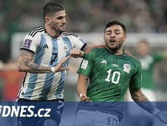 ONLINE: Argentina - Mexiko 0:0, jihoamerický tým s pěti změnami, nesmí prohrát