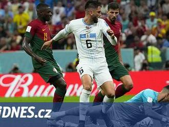 ONLINE: Portugalsko - Uruguay 0:0, Evropané aktivnější, Bentancur nedává tutovku