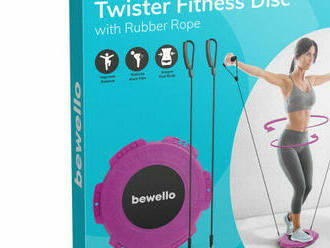 Twister fitness kotúč - s gumenými páskami - 29 cm