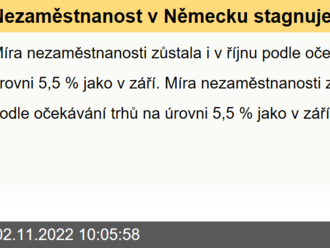 Nezaměstnanost v Německu stagnuje  