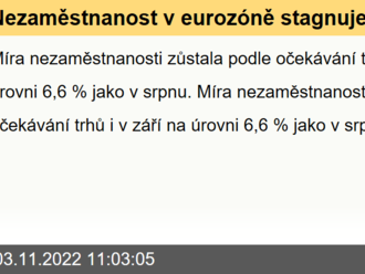 Nezaměstnanost v eurozóně stagnuje  