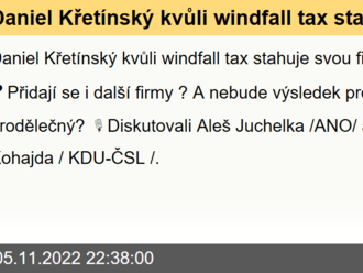 Daniel Křetínský kvůli windfall tax stahuje svou firmu z Česka