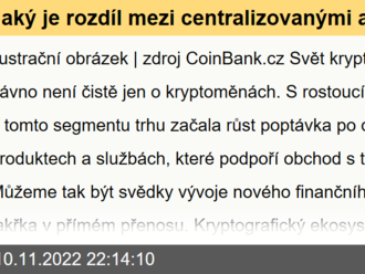 Jaký je rozdíl mezi centralizovanými a decentralizovanými financemi, aneb CeFi vs. DeFi