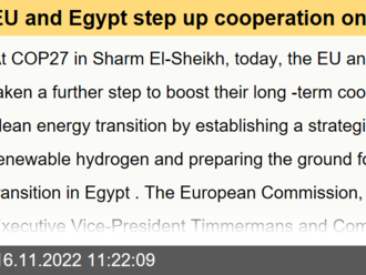 EU and Egypt step up cooperation on the clean energy transition - COP27